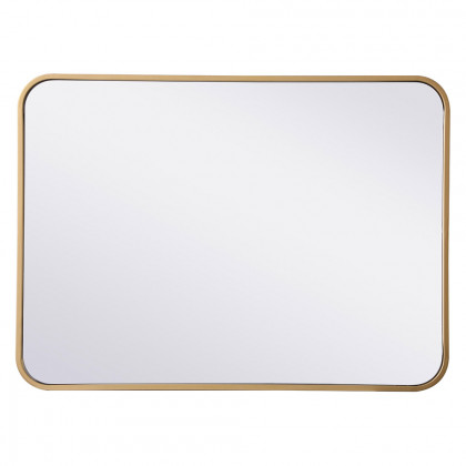 Elegant Wall Mirror - Brass, L 30" (MR802230BR)