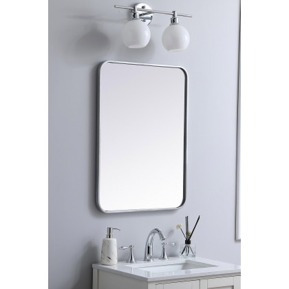 Elegant Wall Mirror - Silver, L 30" (MR802230S)