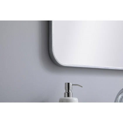 Elegant Wall Mirror - Silver, L 30" (MR802230S)