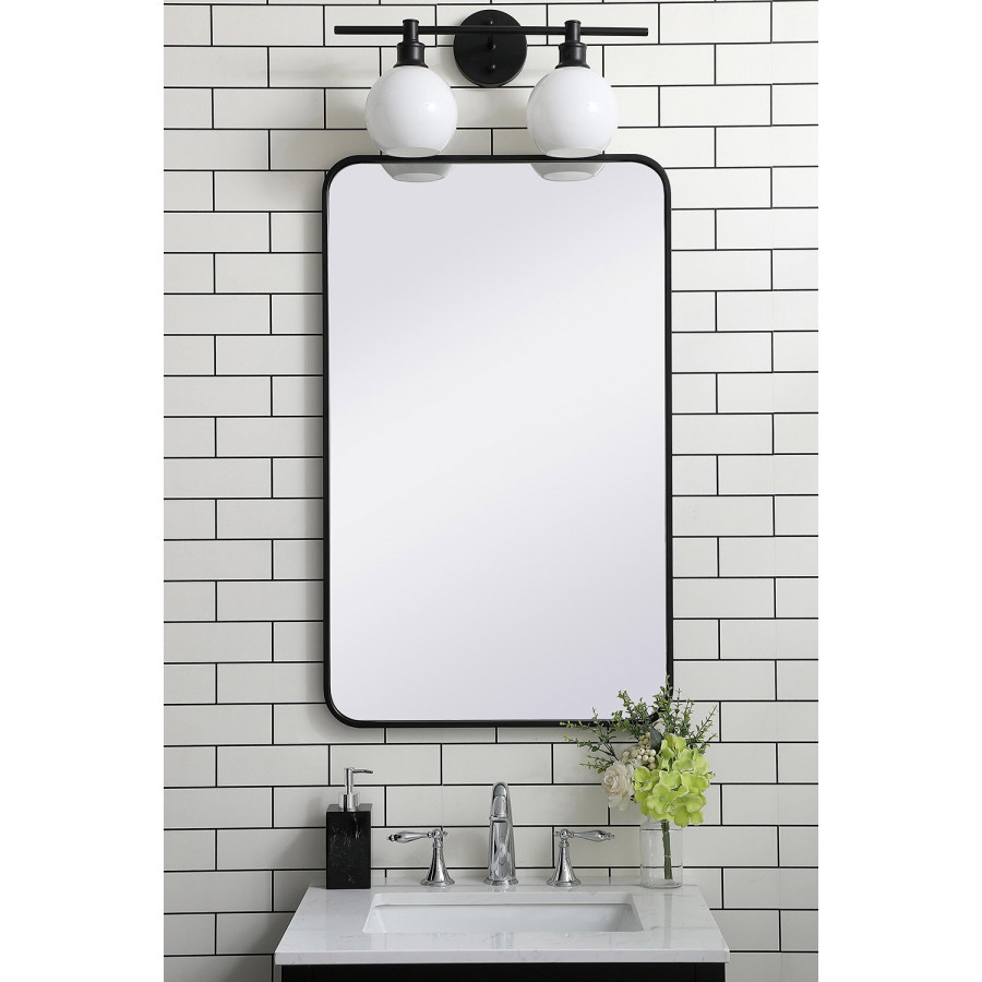 Elegant Wall Mirror - Black, L 36" (MR802236BK)