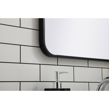 Elegant Wall Mirror - Black, L 36" (MR802236BK)