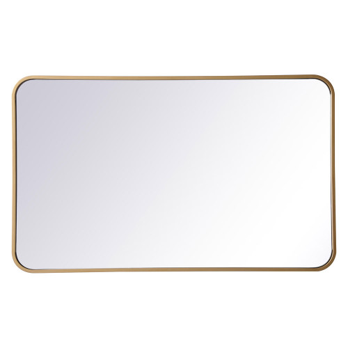 Elegant Wall Mirror - Brass, L 36" (MR802236BR)