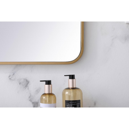 Elegant Wall Mirror - Brass, L 36" (MR802236BR)