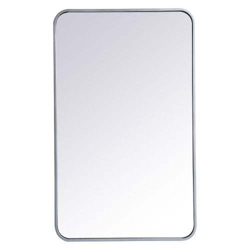 Elegant Wall Mirror - Silver, L 36" (MR802236S)