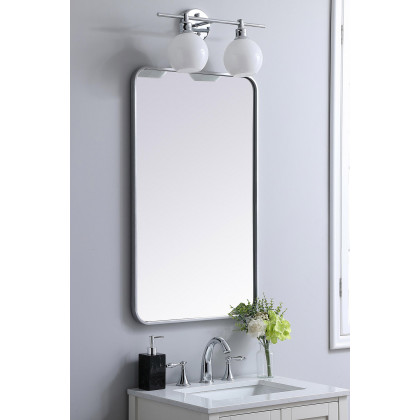 Elegant Wall Mirror - Silver, L 36" (MR802236S)