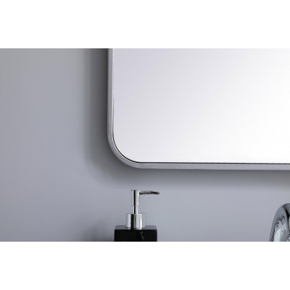 Elegant Wall Mirror - Silver, L 36" (MR802236S)