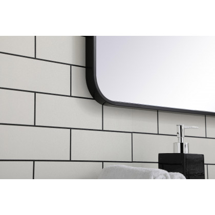 Elegant Wall Mirror - Black, L 40" (MR802240BK)