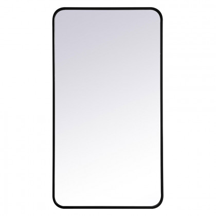 Elegant Wall Mirror - Black, L 40" (MR802240BK)
