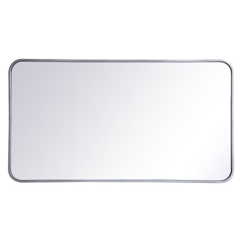 Elegant Wall Mirror - Silver, L 40" (MR802240S)