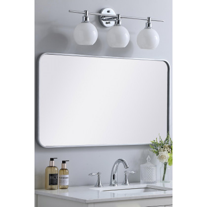 Elegant Wall Mirror - Silver, L 40" (MR802240S)