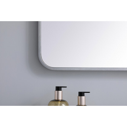 Elegant Wall Mirror - Silver, L 40" (MR802240S)