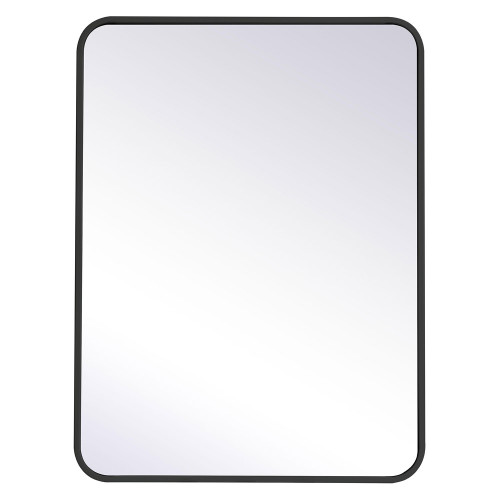 Elegant Wall Mirror - Black, L 32" (MR802432BK)