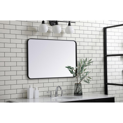 Elegant Wall Mirror - Black, L 36" (MR802436BK)