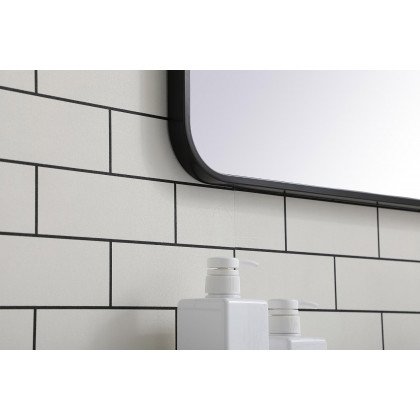 Elegant Wall Mirror - Black, L 36" (MR802436BK)