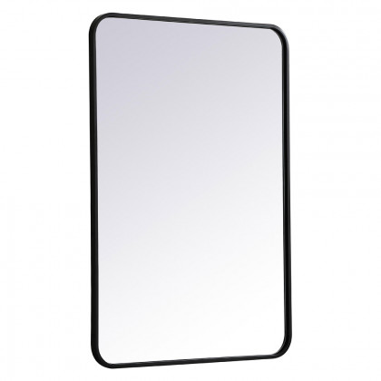 Elegant Wall Mirror - Black, L 36" (MR802436BK)