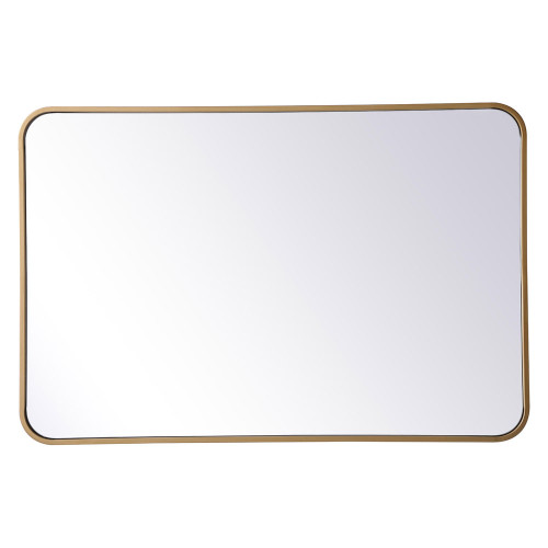 Elegant Wall Mirror - Brass, L 36" (MR802436BR)