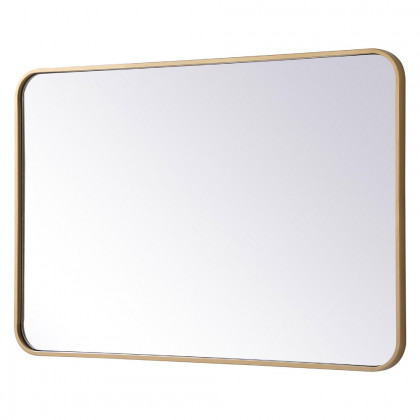 Elegant Wall Mirror - Brass, L 36" (MR802436BR)