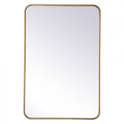 Elegant Wall Mirror - Brass, L 36" (MR802436BR)