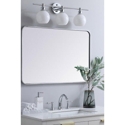 Elegant Wall Mirror - Silver, L 36" (MR802436S)