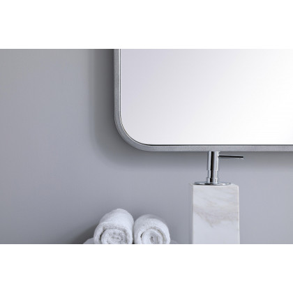 Elegant Wall Mirror - Silver, L 36" (MR802436S)