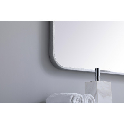 Elegant Wall Mirror - Silver, L 36" (MR802436S)