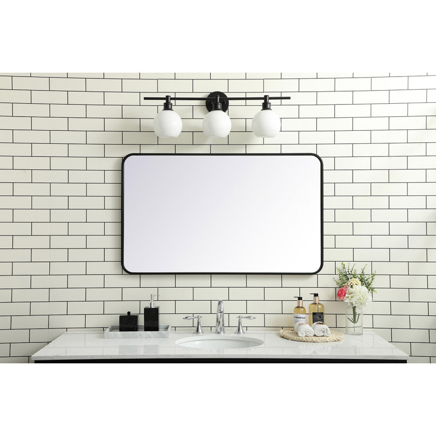 Elegant Wall Mirror - Black, L 40" (MR802440BK)