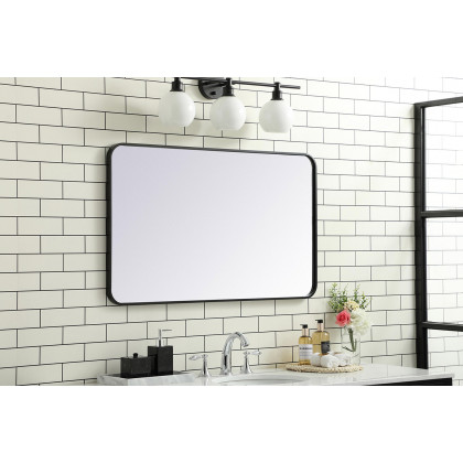 Elegant Wall Mirror - Black, L 40" (MR802440BK)