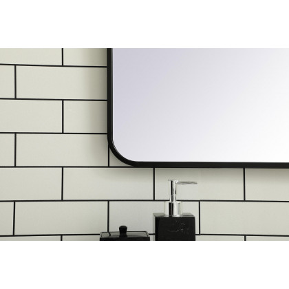 Elegant Wall Mirror - Black, L 40" (MR802440BK)