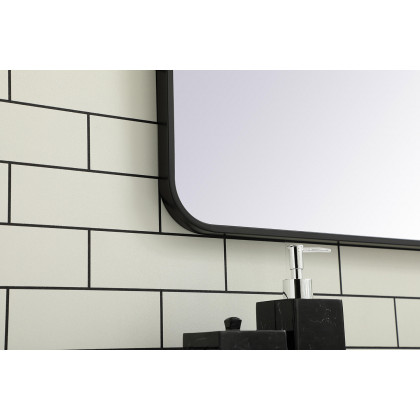 Elegant Wall Mirror - Black, L 40" (MR802440BK)