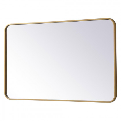 Elegant Wall Mirror - Brass, L 40" (MR802440BR)