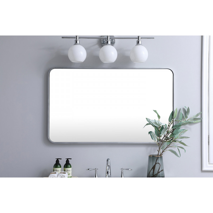 Elegant Wall Mirror - Silver, L 40" (MR802440S)