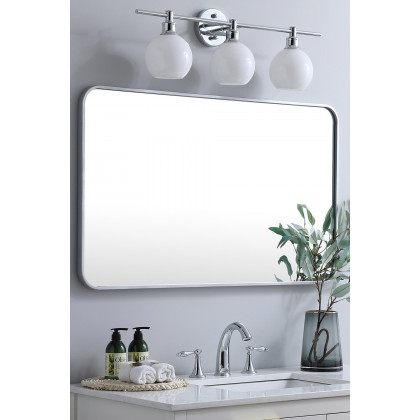 Elegant Wall Mirror - Silver, L 40" (MR802440S)