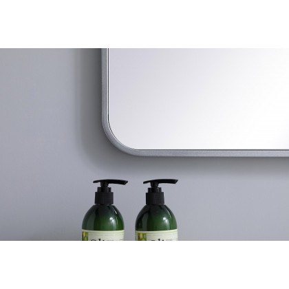 Elegant Wall Mirror - Silver, L 40" (MR802440S)