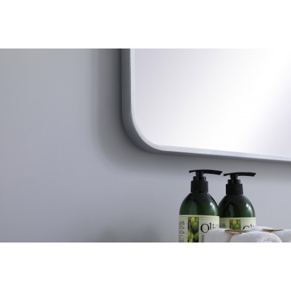 Elegant Wall Mirror - Silver, L 40" (MR802440S)