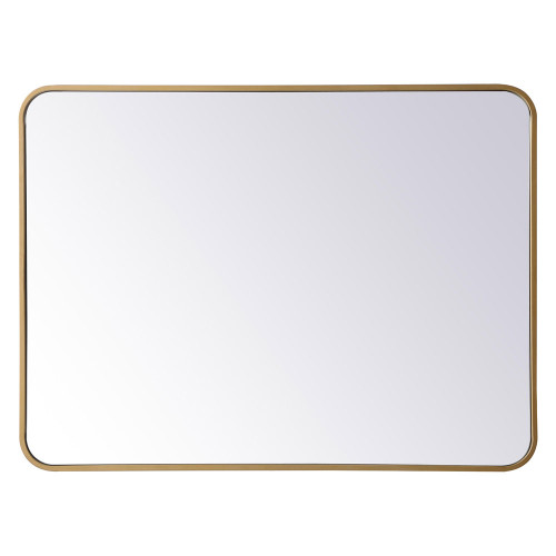 Elegant Wall Mirror - Brass, L 36" (MR802736BR)