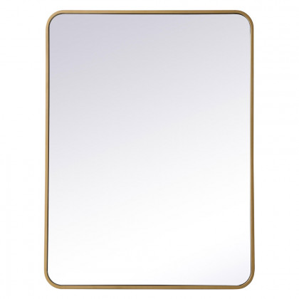 Elegant Wall Mirror - Brass, L 36" (MR802736BR)