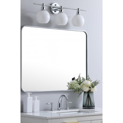 Elegant Wall Mirror - Silver, L 36" (MR802736S)