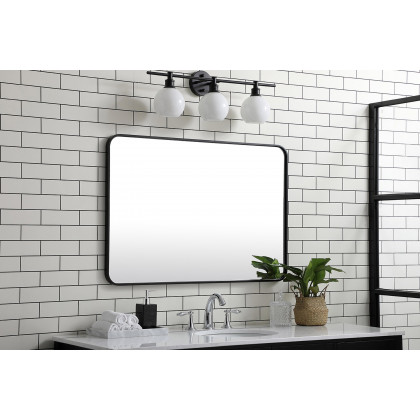 Elegant Wall Mirror - Black, L 40" (MR802740BK)