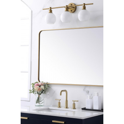 Elegant Wall Mirror - Brass, L 40" (MR802740BR)