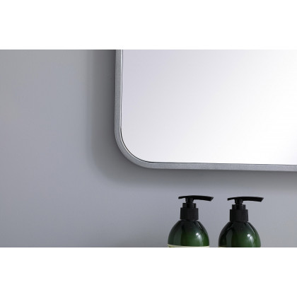 Elegant Wall Mirror - Silver, L 40" (MR802740S)