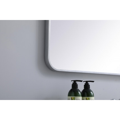 Elegant Wall Mirror - Silver, L 40" (MR802740S)