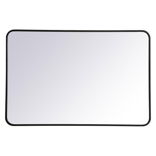 Elegant Wall Mirror - Black, L 42" (MR802842BK)