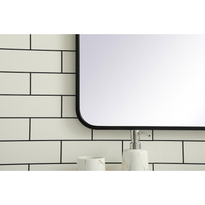 Elegant Wall Mirror - Black, L 42" (MR802842BK)