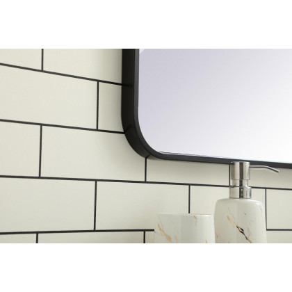 Elegant Wall Mirror - Black, L 42" (MR802842BK)