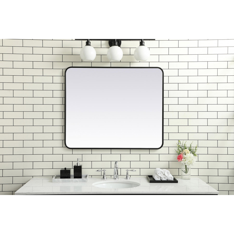 Elegant Wall Mirror - Black, L 36" (MR803036BK)