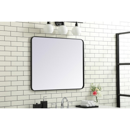 Elegant Wall Mirror - Black, L 36" (MR803036BK)