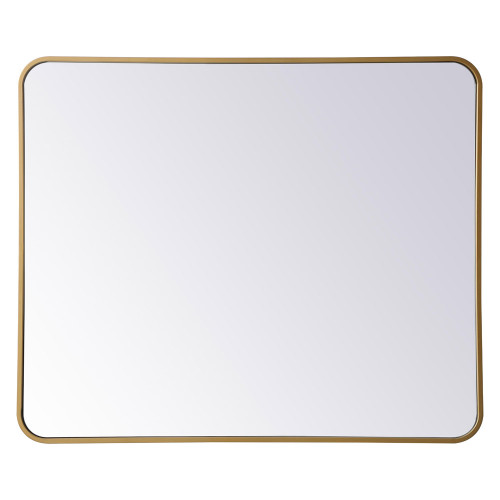 Elegant Wall Mirror - Brass, L 36" (MR803036BR)