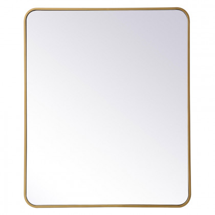 Elegant Wall Mirror - Brass, L 36" (MR803036BR)