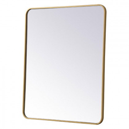 Elegant Wall Mirror - Brass, L 36" (MR803036BR)