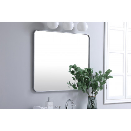 Elegant Wall Mirror - Silver, L 36" (MR803036S)